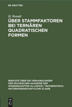 Über Stammfaktoren bei ternären quadratischen Formen