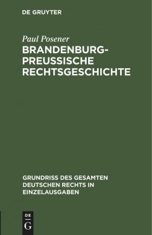 Brandenburg-preußische Rechtsgeschichte