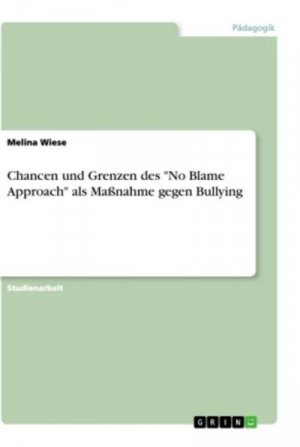 Chancen und Grenzen des "No Blame Approach" als Maßnahme gegen Bullying