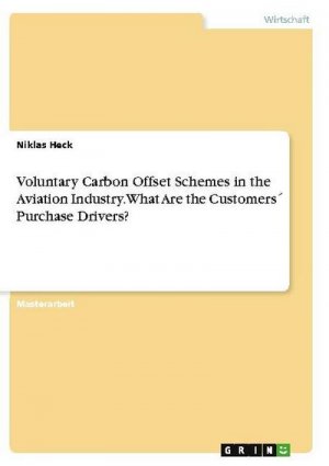 Voluntary Carbon Offset Schemes in the Aviation Industry. What Are the Customers´ Purchase Drivers?