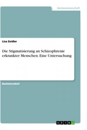 Die Stigmatisierung an Schizophrenie erkrankter Menschen. Eine Untersuchung