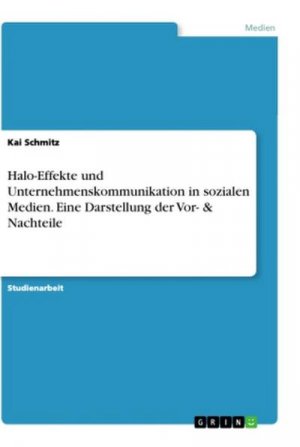 Halo-Effekte und Unternehmenskommunikation in sozialen Medien. Eine Darstellung der Vor- & Nachteile