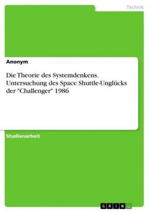 Die Theorie des Systemdenkens. Untersuchung des Space Shuttle-Unglücks der "Challenger" 1986