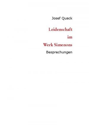 Leidenschaft im Werk Simenons