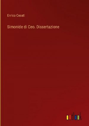 Simonide di Ceo. Dissertazione