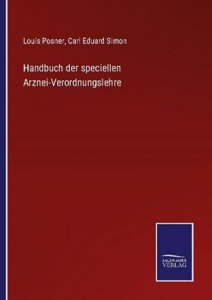 Handbuch der speciellen Arznei-Verordnungslehre