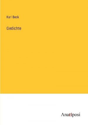 neues Buch – Karl Beck – Gedichte