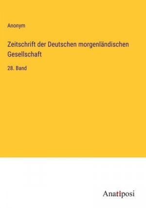 Zeitschrift der Deutschen morgenländischen Gesellschaft