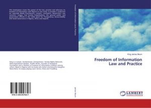 Freedom of Information Law and Practice