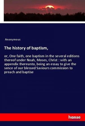 The history of baptism