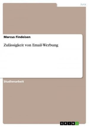 Zulässigkeit von Email-Werbung