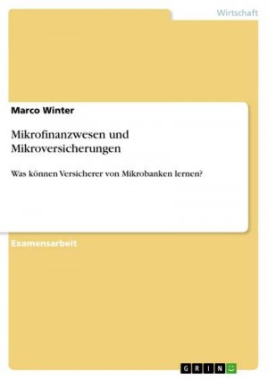 Mikrofinanzwesen und Mikroversicherungen