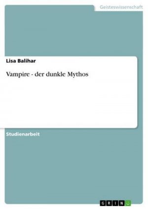 neues Buch – Lisa Balihar – Vampire - der dunkle Mythos