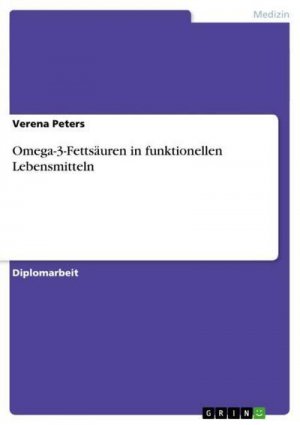 neues Buch – Verena Peters – Omega-3-Fettsäuren in funktionellen Lebensmitteln