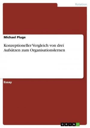 Konzeptioneller Vergleich von drei Aufsätzen zum Organisationslernen