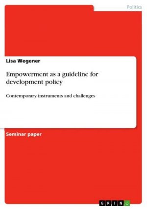 Empowerment as a guideline for development policy