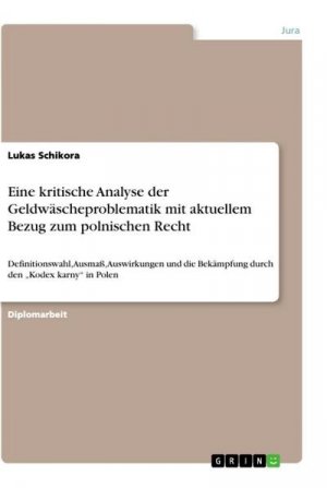 Eine kritische Analyse der Geldwäscheproblematik mit aktuellem Bezug zum polnischen Recht