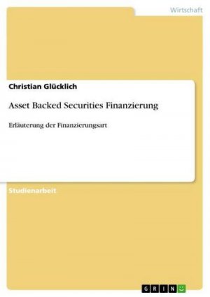 neues Buch – Christian Glücklich – Asset Backed Securities Finanzierung