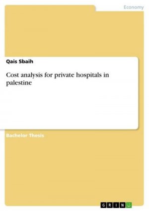 Cost analysis for private hospitals in palestine