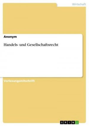 Handels- und Gesellschaftsrecht