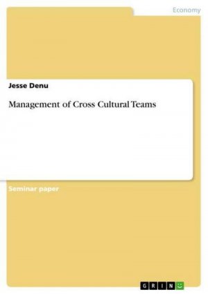 Management of Cross Cultural Teams