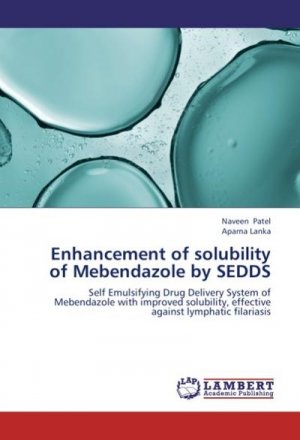 Enhancement of solubility of Mebendazole by SEDDS