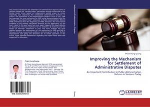 Improving the Mechanism for Settlement of Administrative Disputes