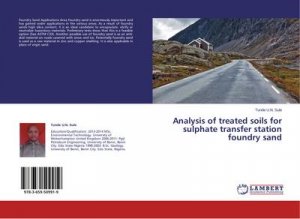 Analysis of treated soils for sulphate transfer station foundry sand