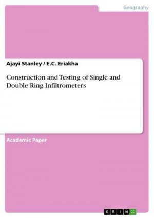 neues Buch – E. C. Eriakha – Construction and Testing of Single and Double Ring Infiltrometers