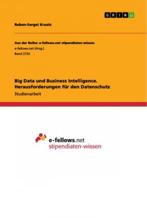 Big Data und Business Intelligence. Herausforderungen für den Datenschutz