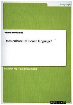 Does culture influence language?