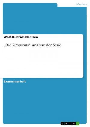 Die Simpsons¿. Analyse der Serie