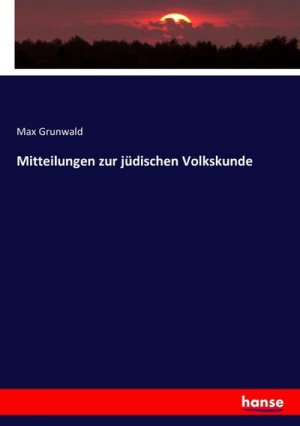Mitteilungen zur jüdischen Volkskunde