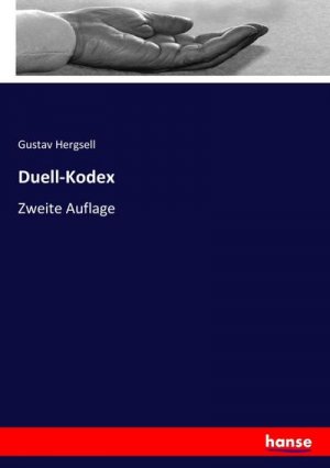 neues Buch – Gustav Hergsell – Duell-Kodex