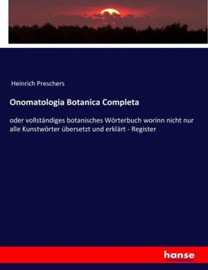 Onomatologia Botanica Completa