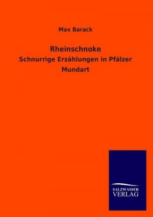 neues Buch – Max Barack – Rheinschnoke