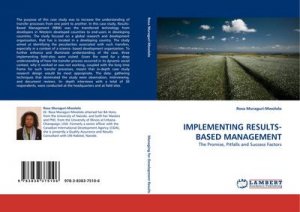 IMPLEMENTING RESULTS-BASED MANAGEMENT