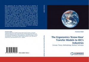 The Ergonomics ''Know-How'' Transfer Models to IDC''s Industries