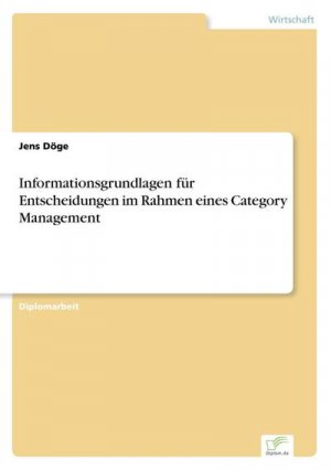 Informationsgrundlagen für Entscheidungen im Rahmen eines Category Management