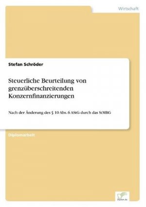 Steuerliche Beurteilung von grenzüberschreitenden Konzernfinanzierungen