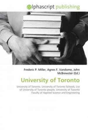 neues Buch – Frederic P Miller – University of Toronto