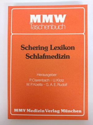 Schering Lexikon Schlafmedizin - MMV Medizin Verlag 1991 | K526-13