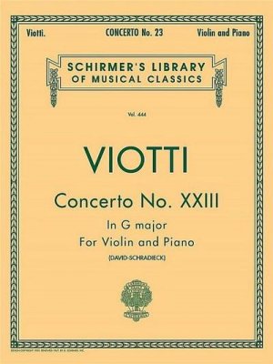 Concerto No. 23 in G Major: Schirmer Library of Classics Volume 444 Score and Parts