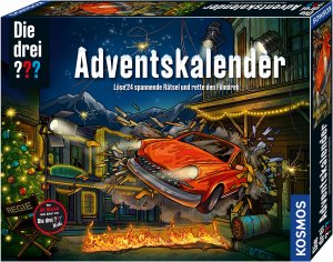 ISBN 4002051630560: Die drei ??? Adventskalender von KOSMOS 630560, Löse die 24 spannenden Rätsel und rette den Film-Dreh, Spielzeug-Adventskalender für Kinder ab 8 Jahre, Krimi Detektiv Geschichte bis Weihnachten