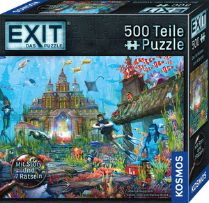 ISBN 4002051683962: KOSMOS 683962 EXITÂ® - Das Puzzle Der Schlüssel zu Atlantis, 500 Teile Puzzle, für Erwachsene und Kinder ab 10 Jahren, Escape Room Puzzle für Einsteiger mit Rätseln