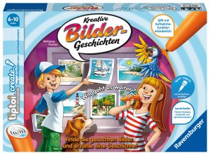 ISBN 4005556000012: Ravensburger 00001 tiptoi CREATE Kreative Bildergeschichten -Kinderspiel ab 6 Jahren, Kreativspiel mit Aufnahmefunktion für Jungen und Mädchen, für 1-4 Spieler / tiptoi®