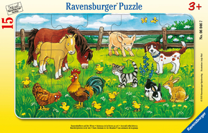 ISBN 4005556060467: Ravensburger Puzzle "Bauernhoftiere auf der Wiese" Nr. 06 046 7