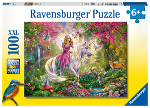 ISBN 4005556106417: Ravensburger Kinderpuzzle - 10641 Magischer Ausritt - Fantasy-Puzzle für Kinder ab 6 Jahren, mit 100 Teilen im XXL-Format, Yellow