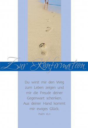 ISBN 4250330940415: Faltkarte "Zur Konfirmation" - Du wirst mir den Weg...