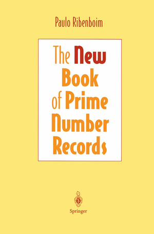 ISBN 9780387944579: The New Book of Prime Number Records